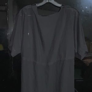 Black duster knee length from fashion nova